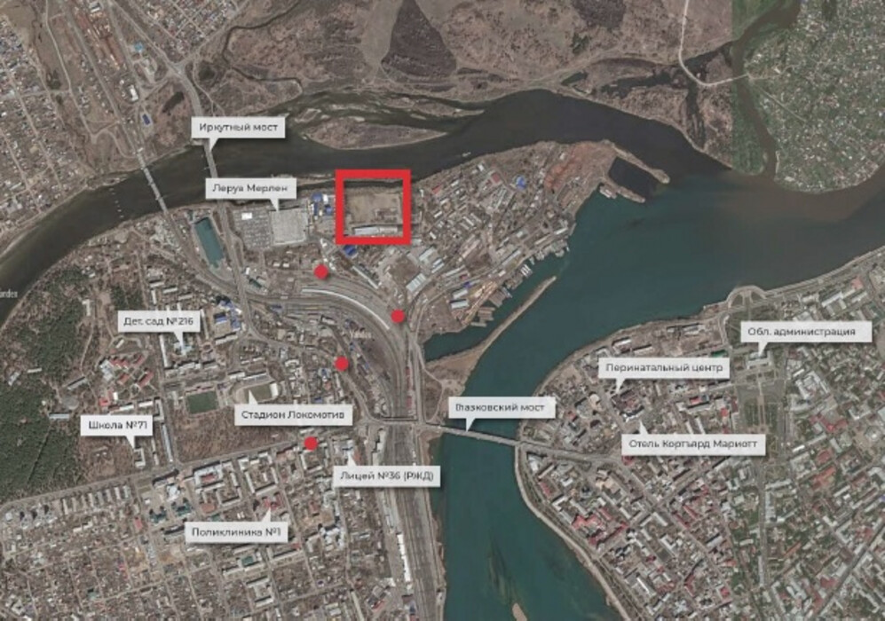 Схема расположения ЖК Zaton на карте Иркутска