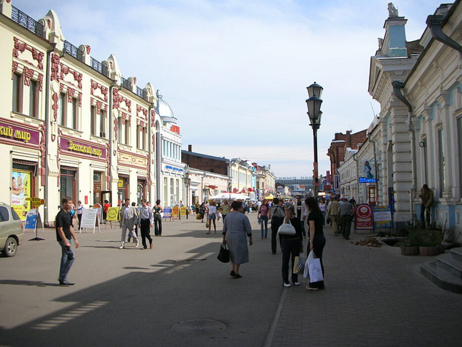 Улица Урицкого в Иркутске